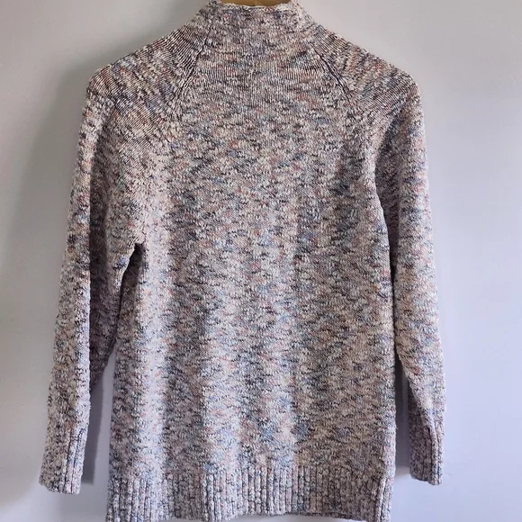 LL BEAN 100% Cotton Multicolor Knit Pullover Sweater Size Large - Picture 2 of 10
